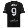 AC Milan Olivier Giroud 9 Fjerde 23-24 Svart - Herre Fotballdrakt